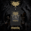 Signs of the Swarm album cover t-shirt featuring official deathcore artwork – premium band tee from Merch Warfare