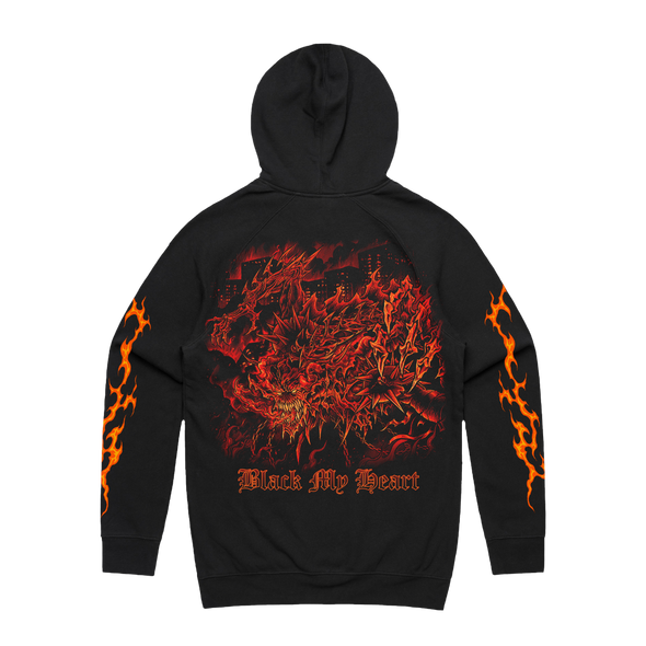 Nasty Black My Heart Hoodie – Official German Hardcore Apparel by Merch Warfare
