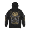 Signs of the Swarm album cover hoodie with official deathcore artwork – heavyweight band merch from Merch Warfare
