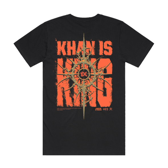 Kublai Khan TX Supreme Ruler design on black t shirt available at Merch Warfare Australia