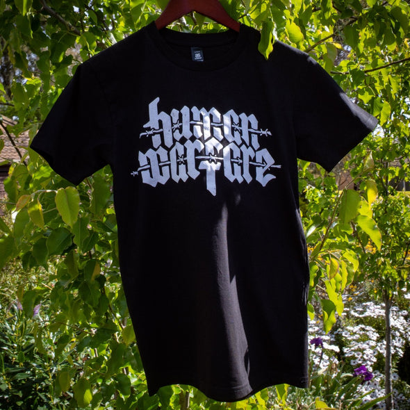 Human Warfare barbed wire logo // Tee (Black)