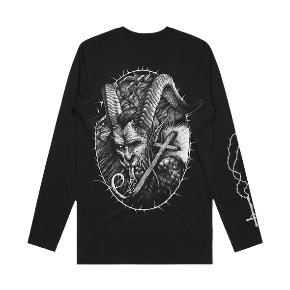 GRINDESIGN Robert Borbas krampus devil lucifer cat tee shirt tshirt t-shirt tattoo death metal artwork