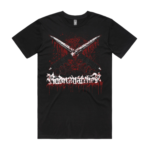 Bodysnatcher Australia merch warfare tee shirt trench knife deathcore band